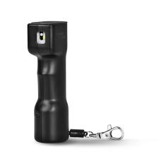 Spray cu piper smart 5-in-1 Plegium, Alarma 130dB, 115 x 30 mm, Capacitate 13ml, GPS, Apelare de urgenta, LED pentru orientare, Negru