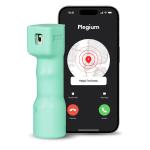 Spray cu piper smart 5-in-1 Plegium, Alarma 130dB, 115 x 30 mm, Capacitate 13ml, GPS, Apelare de urgenta, LED pentru orientare, Mint Green 8 - lerato.ro