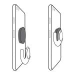 Suport universal pentru telefon Popsockets Stick Mount, Negru 3 - lerato.ro