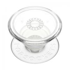 Suport telefon, Suport magnetic universal pentru telefon Popsockets 2 Clear, Extensibil, Alb, lerato.ro