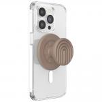 Suport universal pentru telefon PopSockets Round PopOut Latte Curves compatibil cu MagSafe, Extensibil, Bej 4 - lerato.ro