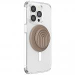 Suport universal pentru telefon PopSockets Round PopOut Latte Curves compatibil cu MagSafe, Extensibil, Bej 5 - lerato.ro