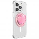 Suport universal pentru telefon PopSockets Crystal Heart Grip, Extensibil, Roz 6 - lerato.ro