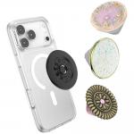 Suport universal pentru telefon PopSockets PopTop Luxe Enamel Opal, Extensibil, Graphics 4 - lerato.ro