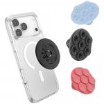 Suport universal pentru telefon PopSockets PopTop Translucent Suck-Up, Extensibil, Negru 4 - lerato.ro