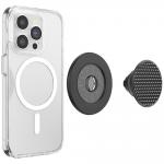 Suport universal pentru telefon PopSockets Round Aluminum Triangle Knurl Grip, Extensibil, Negru 5 - lerato.ro