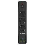 Prelungitor pentru interior Proove , 3 prize, 4x USB-A, 2x USB-C, 10A, 2500W, 250V, Lungime cablu 2m, Negru 2 - lerato.ro