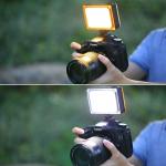 Lampa LED PU4096 Puluz pentru Camera Foto/Video, 1800 Lumeni, 104 Leduri, Cu 2 Moduri de Lumina Alb/Portocaliu, Negru 4 - lerato.ro