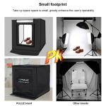 Mini studio portabil PU5060EU PULUZ, LED-uri incorporate, fundaluri multiple, fotografie/mini-filmulete de produs, 60x60cm, Negru 20 - lerato.ro
