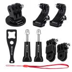 Kit 20 Accesorii PKT18 Puluz Pentru Camera Video Sport DJI Osmo Action, GoPro, Negru 6 - lerato.ro