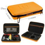 Kit 53+1 Accesorii PKT26 Puluz pentru Camera Video Sport DJI Osmo Action, GoPro, Cutie Depozitare, Portocaliu 8 - lerato.ro