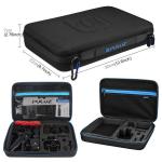 Kit 43+1 Accesorii PKT47 Puluz Pentru Camera Video Sport DJI Osmo Pocket, GoPro, Cutie Depozitare, Negru 7 - lerato.ro