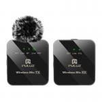 Microfon wireless PULUZ PU3153B, 1 TX si 1 RX, USB-C, 300 mAh, Negru 3 - lerato.ro