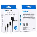 Microfon tip lavaliera PU424 Puluz, Wired Condenser Recording, Jack 3.5 mm, Lungime 1.5m, Negru 3 - lerato.ro