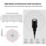 Microfon tip lavaliera PU425 Puluz, Wired Condenser Recording, USB-C, Lungime 1.5m, Negru 5 - lerato.ro