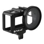 Carcasa protectie PU393B Puluz cu lentila cu filtru UV pentru camera video sport DJI Osmo Action, Aluminiu, Negru 2 - lerato.ro