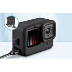 Carcasa cu snur si protectie lentila PULUZ PU540B compatibila cu camera GoPro Hero 9/10/11/12 Black, Negru 5 - lerato.ro