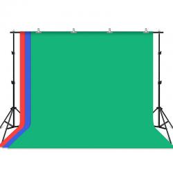 Set stativ si fundal pentru studio foto PKT5205 Puluz, 200x300cm, Multicolor