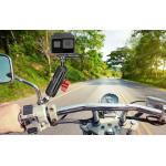 Sistem de prindere motocicleta PULUZ PU3210 pentru camere video sport, Vedere din spate, Rotire 360 grade, Negru 3 - lerato.ro