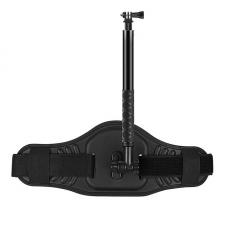 Camere video/foto si accesorii, Centura cu selfie stick Puluz foto-video pentru camere video sport, filet universal 1/4, Negru, lerato.ro