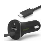 Incarcator auto PureGear, 1x USB-A, 1x Cablu USB-C, 24W, 4.8A, Negru 3 - lerato.ro