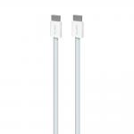 Cablu pentru incarcare si transfer de date Puro Fabrik, 2x USB-C, 60W, 480Mbps, 1.5m, Albastru 2 - lerato.ro