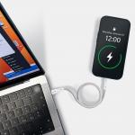 Cablu pentru incarcare si transfer de date Puro Magnetic, 2x USB-C, 60W, 20Gbps, 1m, Alb 6 - lerato.ro