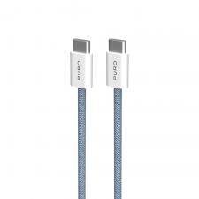 Cablu pentru incarcare si transfer de date Puro Fabrik , 2x USB-C, 60W, 480Mbps, 1.5m, Albastru