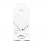 Baterie externa Puro White, 10000mAh, 12W, 2x USB-A, 1x  USB-C, Cablu USB-A la USB-C 20cm inclus, Alb 5 - lerato.ro