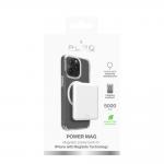 Baterie externa Puro Power Mag compatibila MagSafe, 5000mAh, Incarcare Wireless 15W, 1x  USB-C, Cablu USB-A la USB-C inclus, Alb 3 - lerato.ro