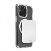 Baterie externa Puro Slim Power Mag, 4200mAh, Compatibil MagSafe, Incarcare Wireless 15W, USB-C, Alb