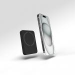 Baterie externa Puro Mini Power Mag, 4200mAh, Compatibil MagSafe, Incarcare Wireless 15W, USB-C, Negru 5 - lerato.ro