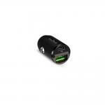 Incarcator auto Puro Mini, 1x USB-C / 1x USB-A, 30W, 3A, Negru 6 - lerato.ro