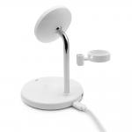 Statie de incarcare 3 in 1 Puro Mag Station, Putere 15W, 3A, Compatibil MagSafe, USB-C, Alb 5 - lerato.ro