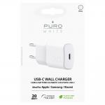 Incarcator retea Puro White, 20W, 1xUSB-C, Fast Charging, Alb 3 - lerato.ro