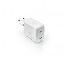 Incarcator retea Puro MiniPro, 35W, 3A, 2xUSB-C, Fast Charging, Alb