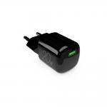 Incarcator retea Puro GaN, 20W, 3A, 1xUSB-C, Fast Charging, Negru 2 - lerato.ro
