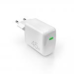 Incarcator retea Puro Super Mini, 1x USB-C, Power Delivery 45W, Quick Charge, Alb 2 - lerato.ro