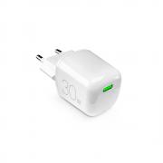 Incarcator retea Puro Mini Pro, 1x USB-C, Power Delivery 30W, 3A, Quick Charge, Alb