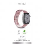 Set 2 curele Puro Icon Silicone compatibila cu Apple Watch 38/40/41mm, Roz 3 - lerato.ro
