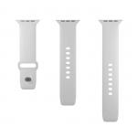 Set 2 curele Puro Icon Silicone compatibila cu Apple Watch 42/44/45/49mm, Alb 5 - lerato.ro