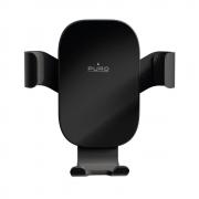 Suport universal pentru telefon Puro Gravity, Air Vent, Rotire 360 grade, Negru