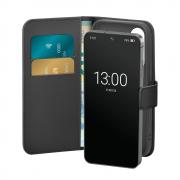 Carcasa flip cover Puro Booklet compatibila cu Samsung Galaxy S25 Plus, Negru