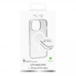 Carcasa Puro Lite Mag Pro cu MagSafe compatibila cu iPhone 15 Pro Max, Transparent 3 - lerato.ro