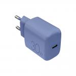 Incarcator retea Puro Pro Lite, USB-C, 30W, Albastru 2 - lerato.ro