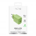 Incarcator retea Puro Pro Lite, USB-C, 30W, Verde 3 - lerato.ro