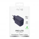 Incarcator retea Puro Pro Lite, USB-C, 30W, Navy Blue 3 - lerato.ro