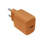 Incarcator retea Puro Pro Lite, USB-C, 30W, Portocaliu 2 - lerato.ro