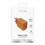 Incarcator retea Puro Pro Lite, USB-C, 30W, Portocaliu 3 - lerato.ro