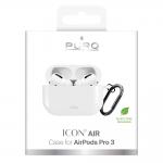 Carcasa Puro Icon Air compatibila cu Apple AirPods Pro 3, Alb 3 - lerato.ro